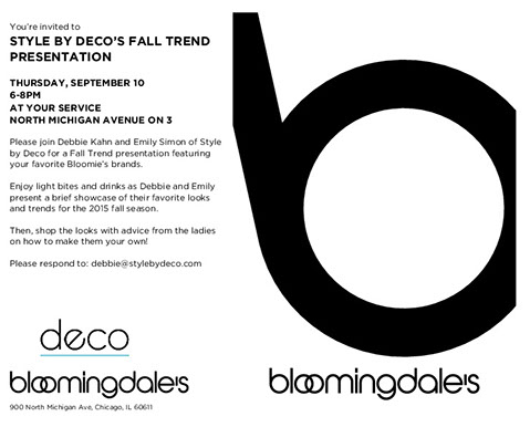 Bloomingdales Fall Trends card